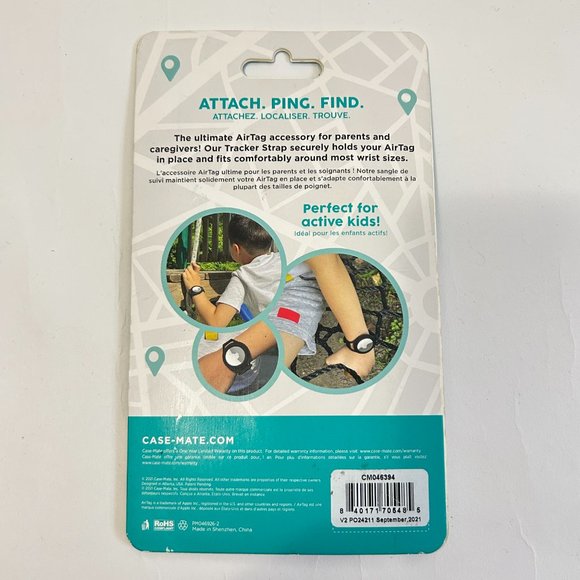 Lot of 2 Case-Mate TRACKER STRAP for Apple AirTag Green great for kids - Picture 8 of 9